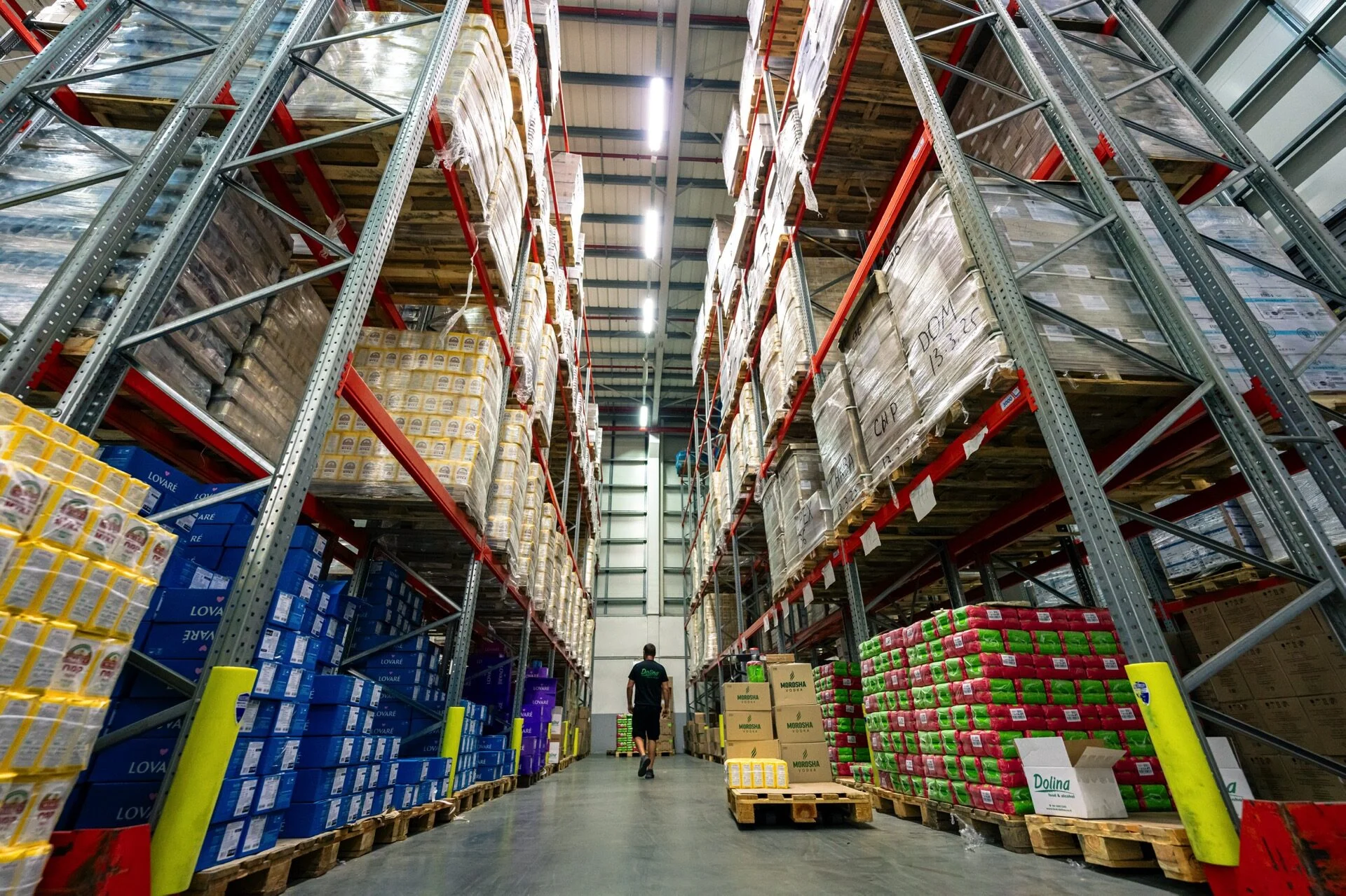 Warehouse aisle
